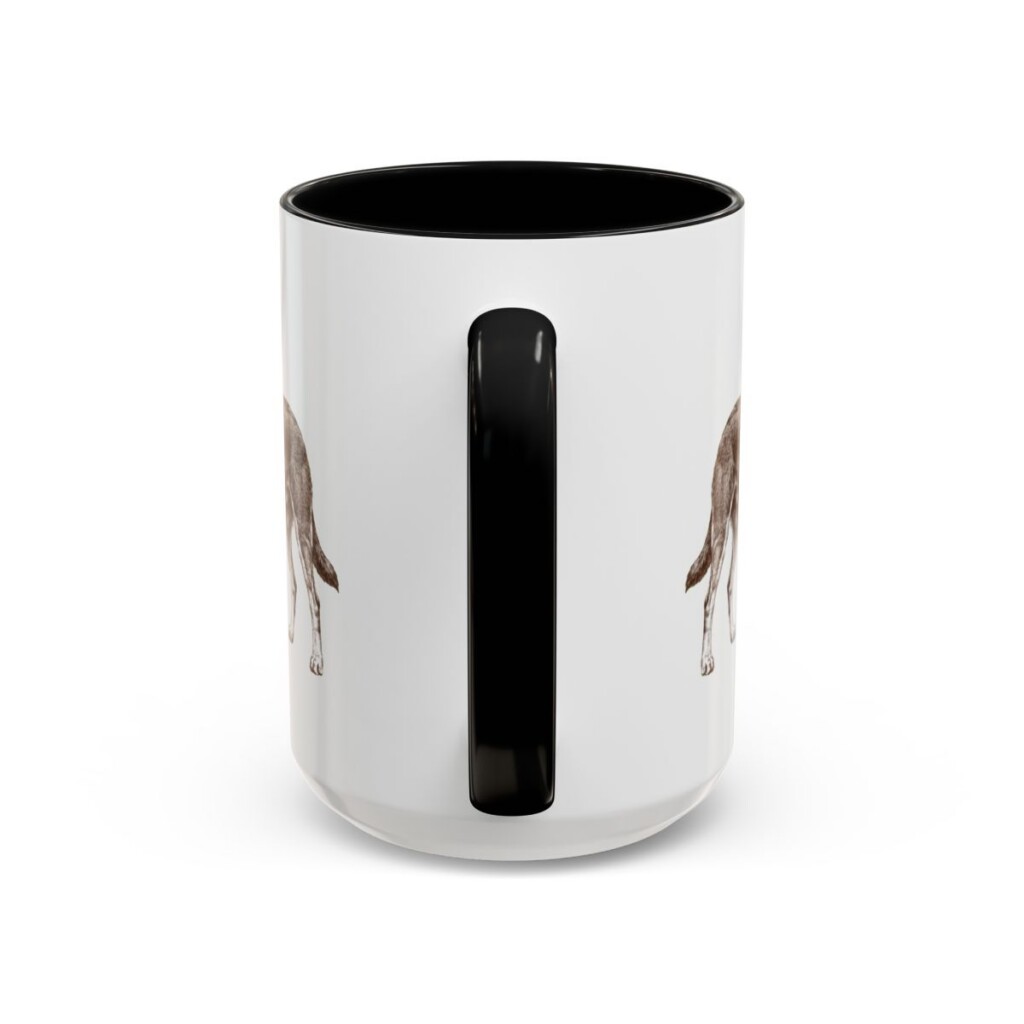 15oz McNab Mug, Black, back view