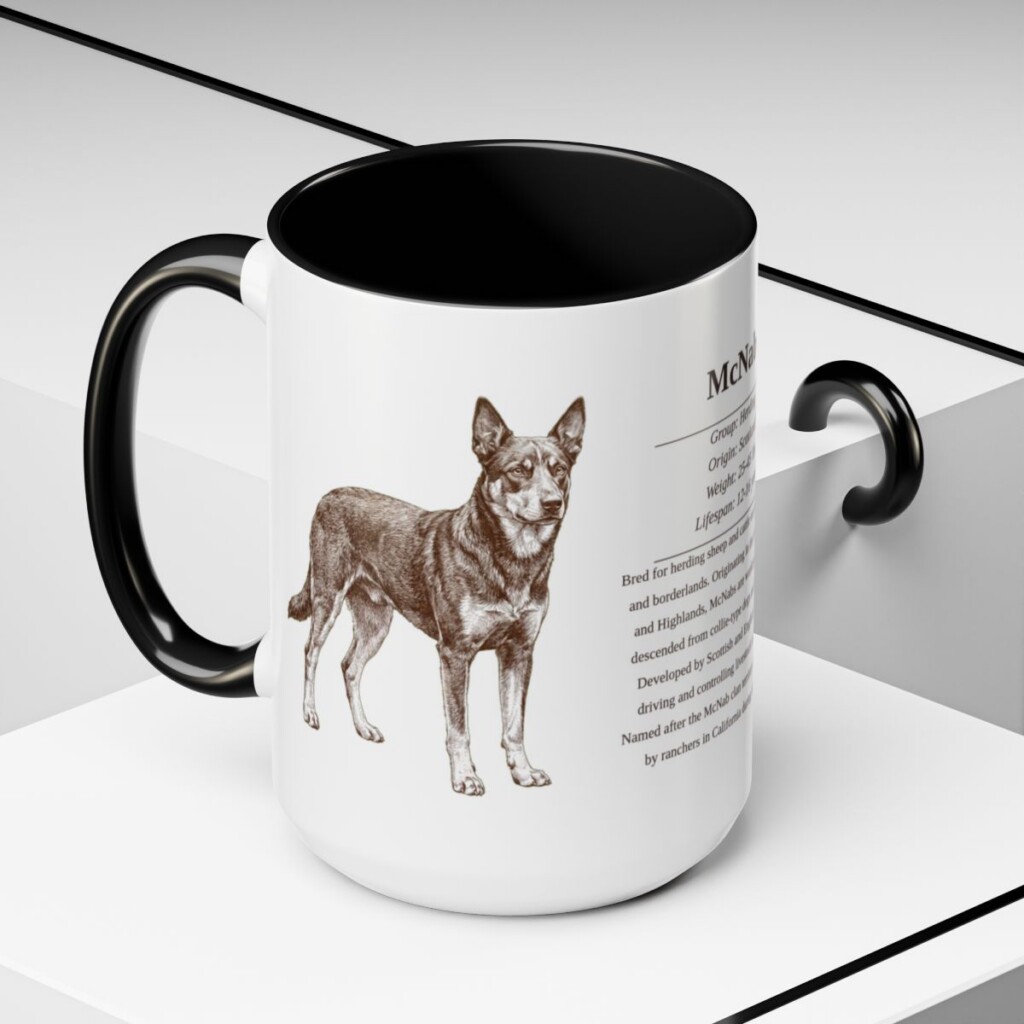 15oz McNab Mug, Black, lifestyle photo