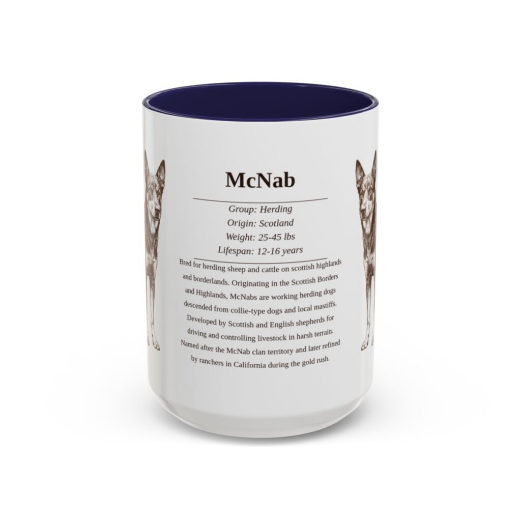 15oz McNab Mug, Navy, front view