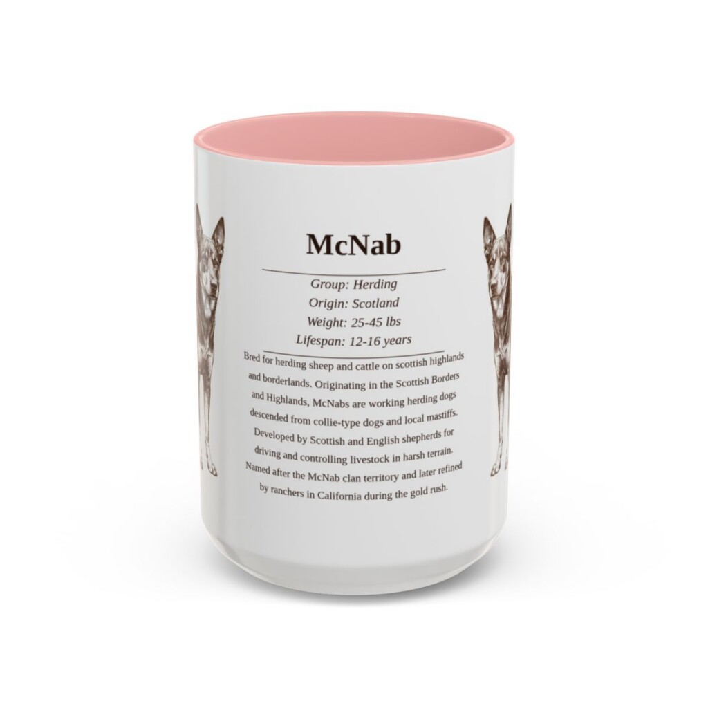 15oz McNab Mug, Pink, front view