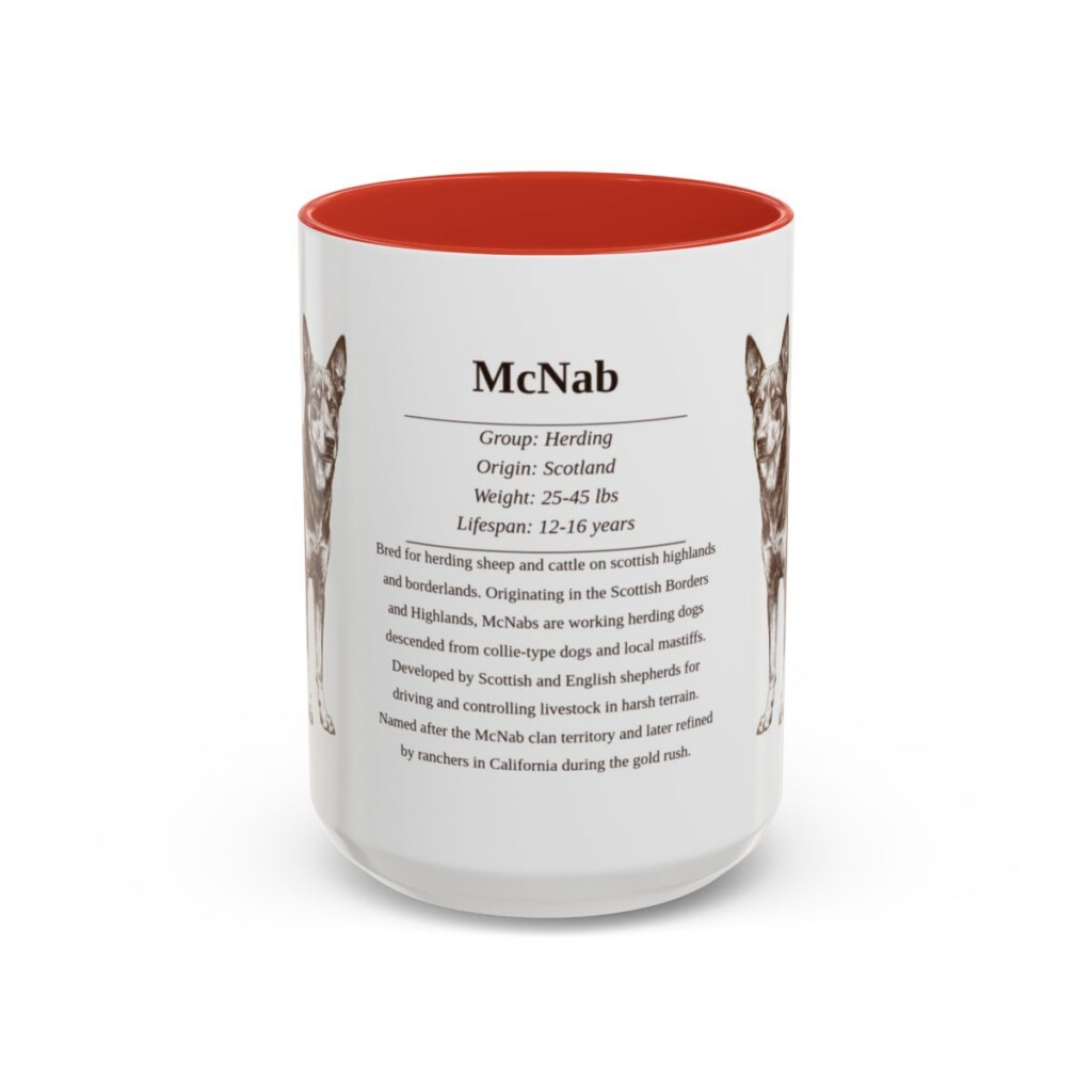 15oz McNab Mug, Red, front view