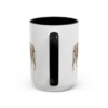 15oz Miniature American Shepherd Mug, Black, back view