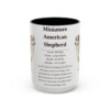 15oz Miniature American Shepherd Mug, Black, front view