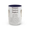 15oz Miniature American Shepherd Mug, Navy, front view