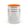 15oz Miniature American Shepherd Mug, Orange, front view