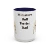15oz-miniature-bull-terrier-mug-dad-navy 15oz Miniature Bull Terrier Dog Dad Mug, Navy, front view