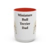 15oz-miniature-bull-terrier-mug-dad-red 15oz Miniature Bull Terrier Dog Dad Mug, Red, front view