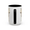 15oz Funny Miniature Bull Terrier Mug, Black, back view
