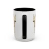 15oz Miniature Bull Terrier Latin Mug, Black, back view