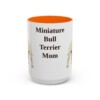 15oz-miniature-bull-terrier-mug-mom-orange 15oz Miniature Bull Terrier Dog Mom Mug, Orange, front view