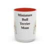 15oz-miniature-bull-terrier-mug-mom-red 15oz Miniature Bull Terrier Dog Mom Mug, Red, front view
