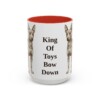 15oz Funny Miniature Pinscher Mug, Red, front view