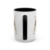 15oz Miniature Pinscher Latin Mug, Black, back view