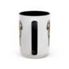 15oz Miniature Poodle Dog Dad Mug, Black, back view