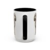 15oz Funny Miniature Poodle Mug, Black, back view