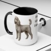 15oz Funny Miniature Poodle Mug, Black, lifestyle photo