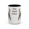15oz Funny Miniature Poodle Mug, Black, front view