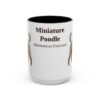 15oz miniature poodle mug, Black