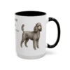 15oz miniature poodle mug, Black