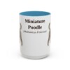 15oz miniature poodle mug, Light Blue