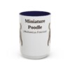 15oz miniature poodle mug, Navy