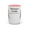 15oz miniature poodle mug, Pink