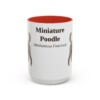 15oz miniature poodle mug, Red