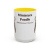 15oz miniature poodle mug, Yellow