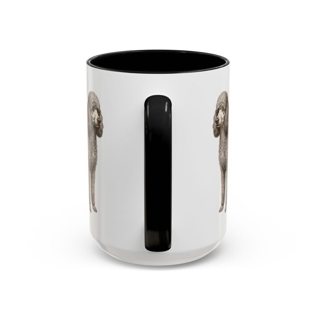 15oz miniature poodle mug, Black