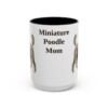 15oz miniature poodle mug, Black