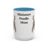 15oz miniature poodle mug, Light Blue