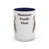 15oz miniature poodle mug, Navy