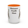 15oz miniature poodle mug, Orange