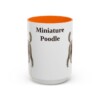 15oz Miniature Poodle Mug, Orange, front view
