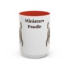 15oz Miniature Poodle Mug, Red, front view