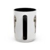 15oz Miniature Poodle Mug, Black, back view