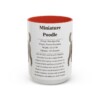 15oz Miniature Poodle Mug, Red, front view