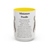 15oz Miniature Poodle Mug, Yellow, front view