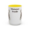15oz Miniature Poodle Mug, Yellow, front view