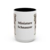 15oz-miniature-schnauzer-mug-black-front 15oz Miniature Schnauzer Mug, Black, front view