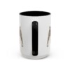 15oz Funny Miniature Schnauzer Mug, Black, back view