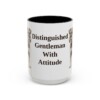 15oz Funny Miniature Schnauzer Mug, Black, front view