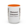 15oz-miniature-schnauzer-mug-latin-orange 15oz Miniature Schnauzer Latin Mug, Orange, front view