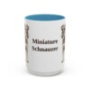 15oz-miniature-schnauzer-mug-light-blue 15oz Miniature Schnauzer Mug, Light Blue, front view