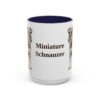 15oz-miniature-schnauzer-mug-navy 15oz Miniature Schnauzer Mug, Navy, front view