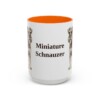 15oz-miniature-schnauzer-mug-orange 15oz Miniature Schnauzer Mug, Orange, front view