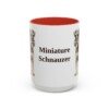 15oz-miniature-schnauzer-mug-red 15oz Miniature Schnauzer Mug, Red, front view