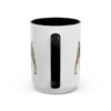 15oz Miniature Schnauzer Mug, Black, back view