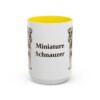 15oz-miniature-schnauzer-mug-yellow 15oz Miniature Schnauzer Mug, Yellow, front view