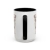 15oz Funny Morkie Mug, Black, back view